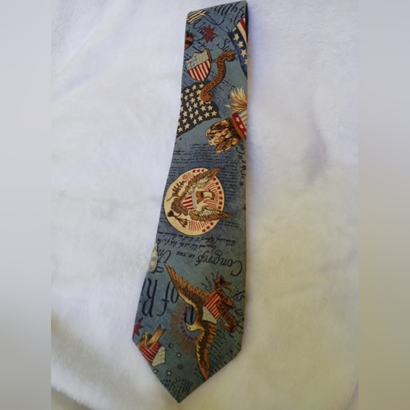Patriotic Tie USA By  European Concepts Unisex - Picture 1 of 2